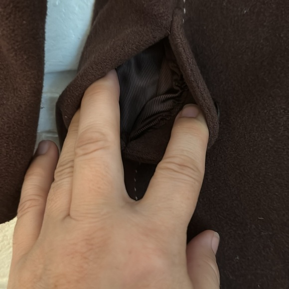 Girl’s Gap Brown Winter Wool Blend Jacket. Size 4 - Picture 5 of 6